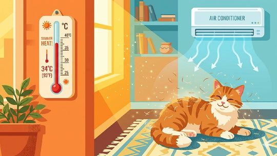 Summer heat and cat shedding causing increased dander in home air