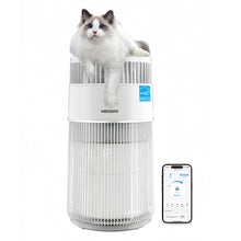 WISESKY Pet Air Purifier for Remove Cat Hair Odor Dander, 3-in-1 HEPA Filter, Covers 1644 Ft², W-Cat Model